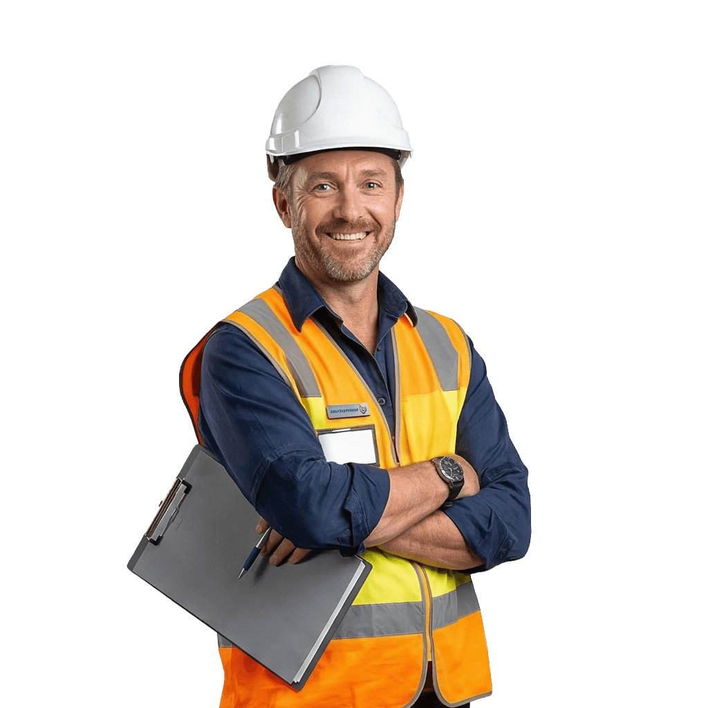 Confident engineer with reliable Airmech compressed air support